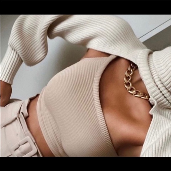 Zara Ribbed Arm Warmer - Picture 3 of 13